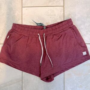 Vuori Women's Maroon Athletic Shorts